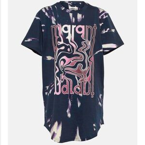 Isabel Marant, Étoile Edwige printed cotton jersey T-shirt in Blue